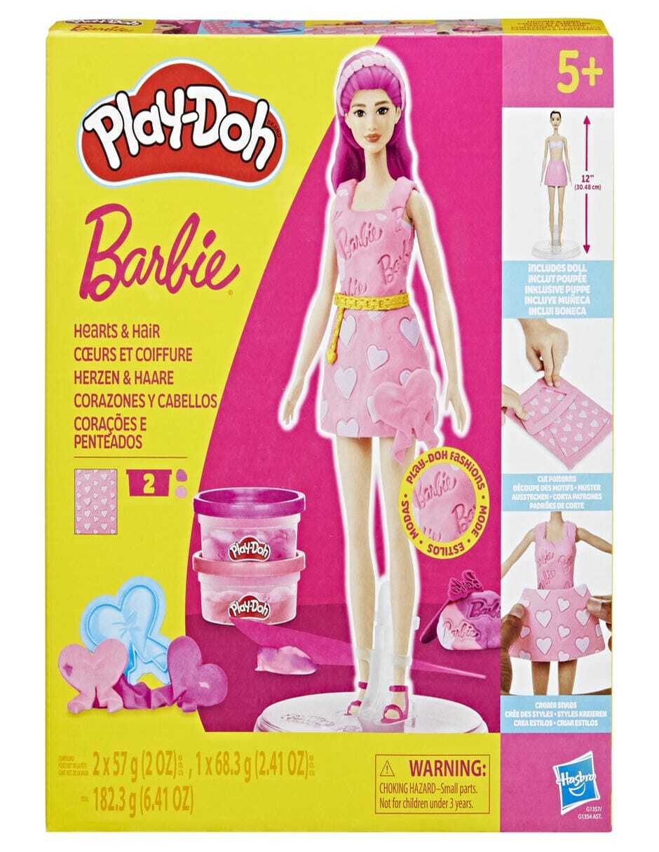 Set muñecas Barbie corazones y cabellos 2
