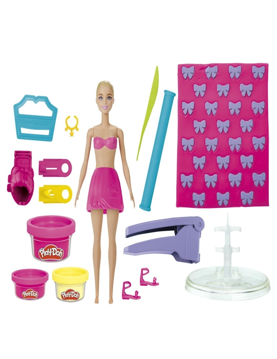 Set muñecas Barbie volantes y lazos