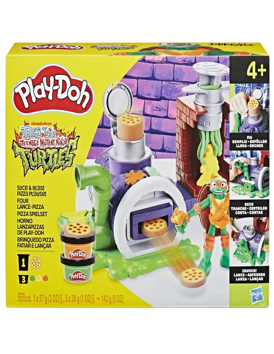 Set figuras acción Tortujas Ninjas Adoloescentes Mutantes Horno Lanza pizzas 2