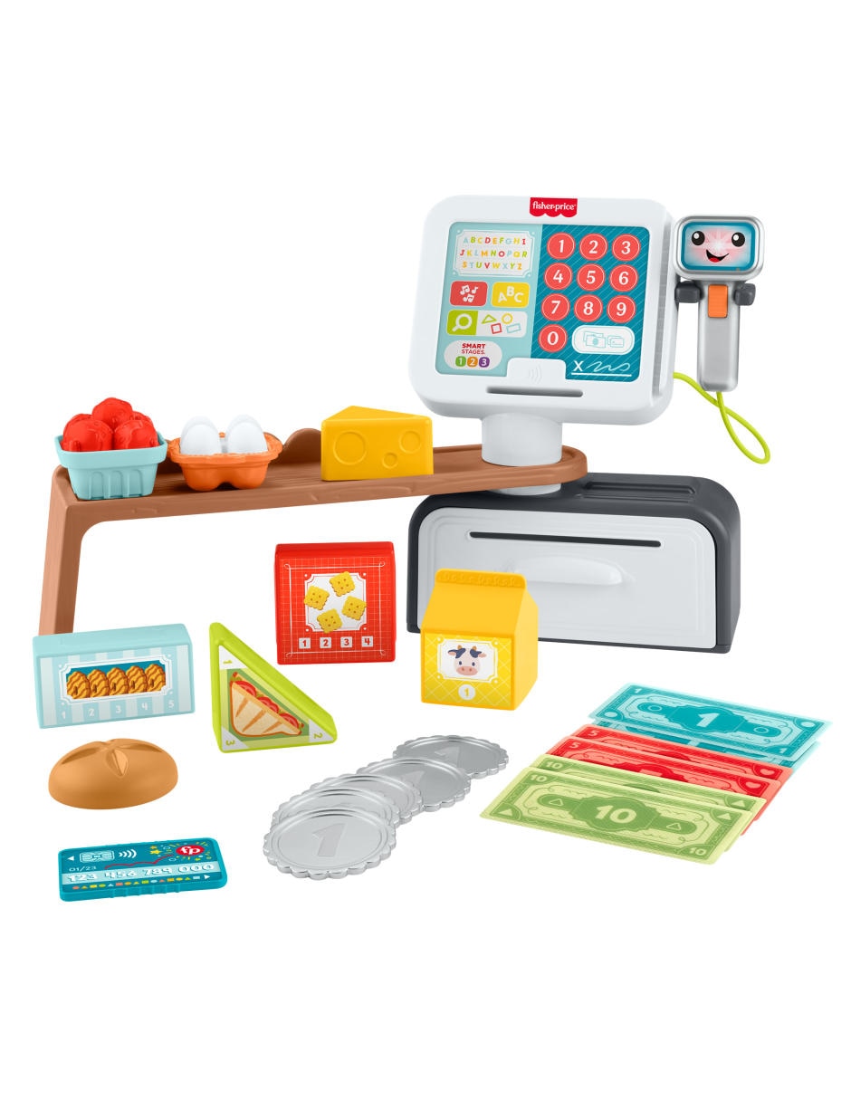 Caja registradora escanea y aprende juego de rol para niños Caja registradora escanea y aprende juego de rol para niños