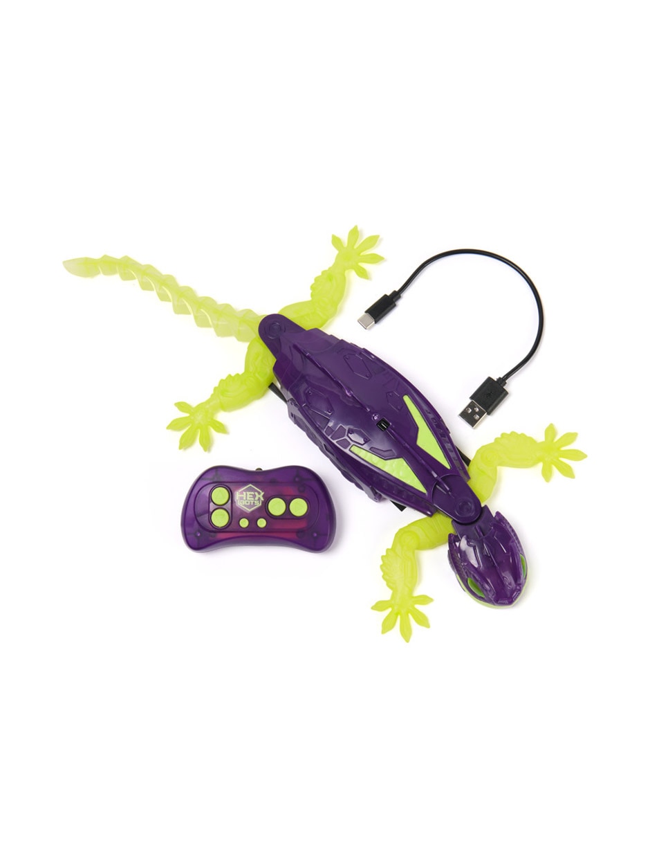 Animal robot Gecko brilla en la oscuridad
