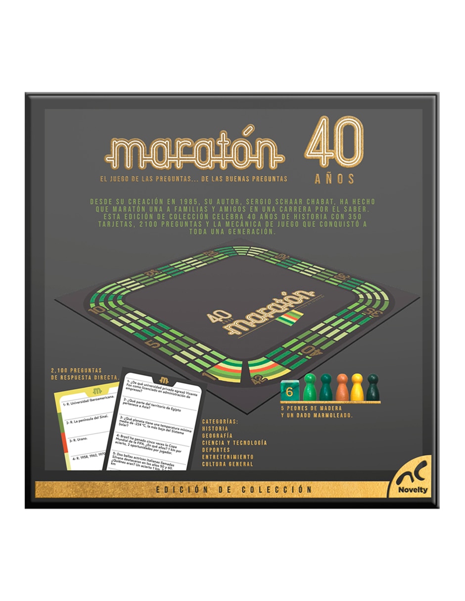 Maraton 40 años juego de mesa 4