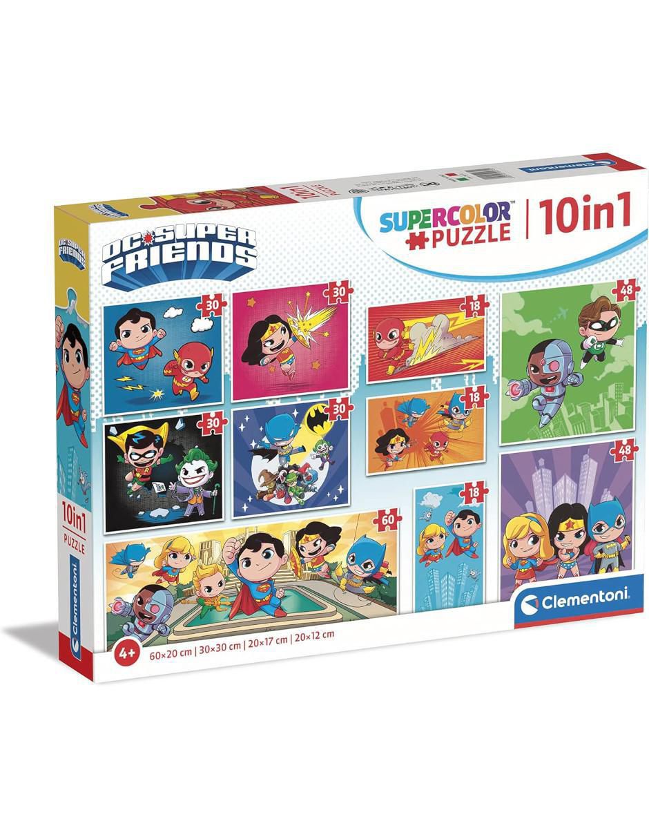 Rompecabezas Superhéroes Dc Comics Puzzles Progresivos 10 en 1 330 piezas Rompecabezas Superhéroes Dc Comics Puzzles Progresivos 10 en 1 330 piezas