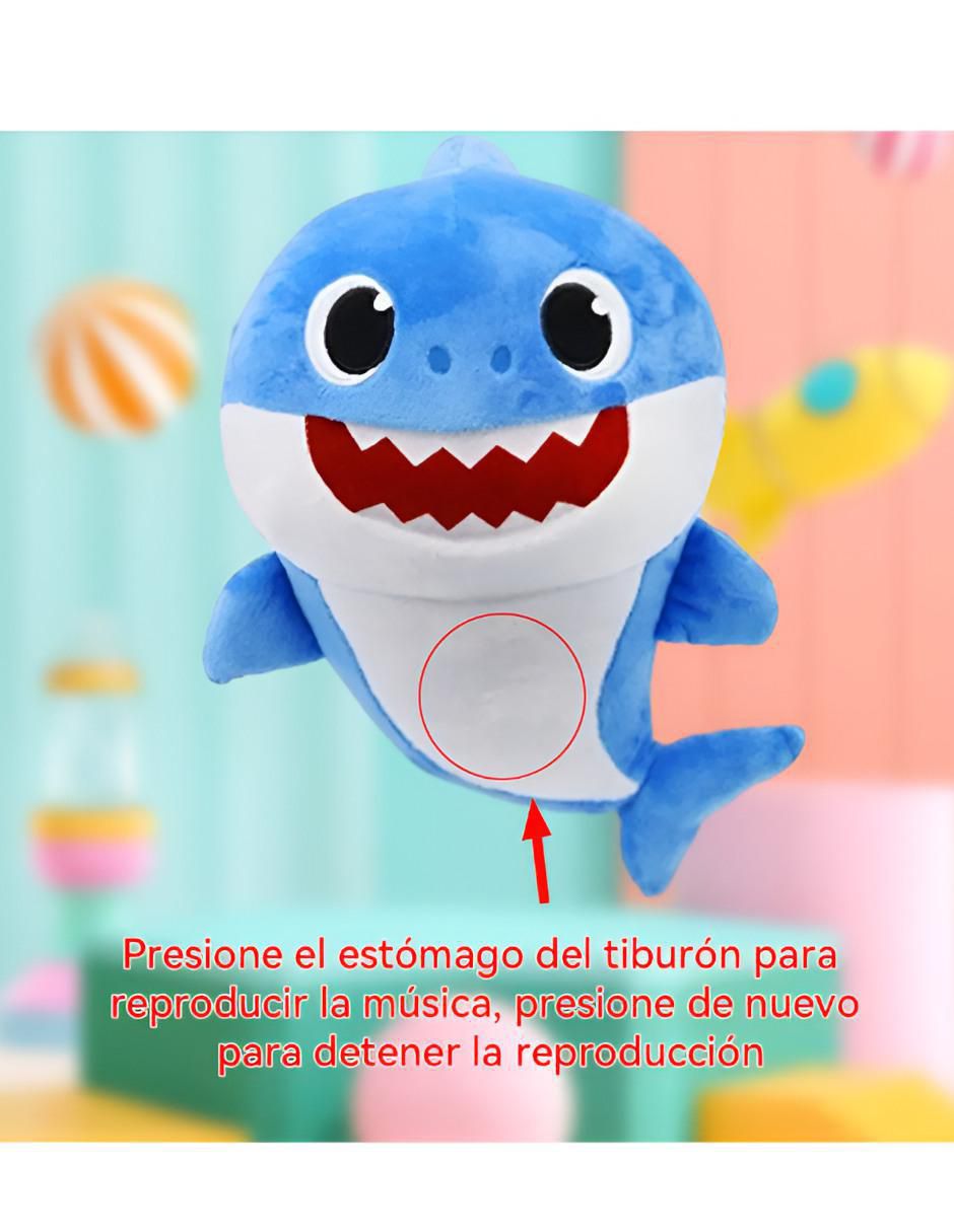 Peluche de baby shark tiburón de 30 cm 2