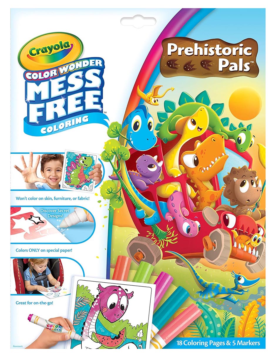 Hojas para colorear prehistóricas juego arte y manualidades unisex