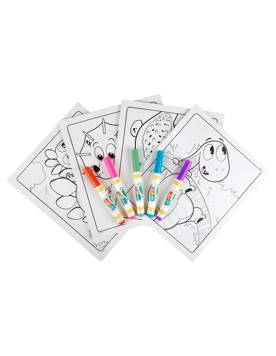 Hojas para colorear prehistóricas  juego arte y manualidades unisex 2