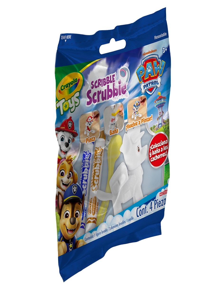 Scribble Scrubbie Paw Patrol juego arte y manualidades infantil unisex 2