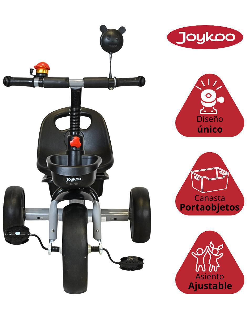 Triciclo Joykoo con timbre y espejo infantil unisex