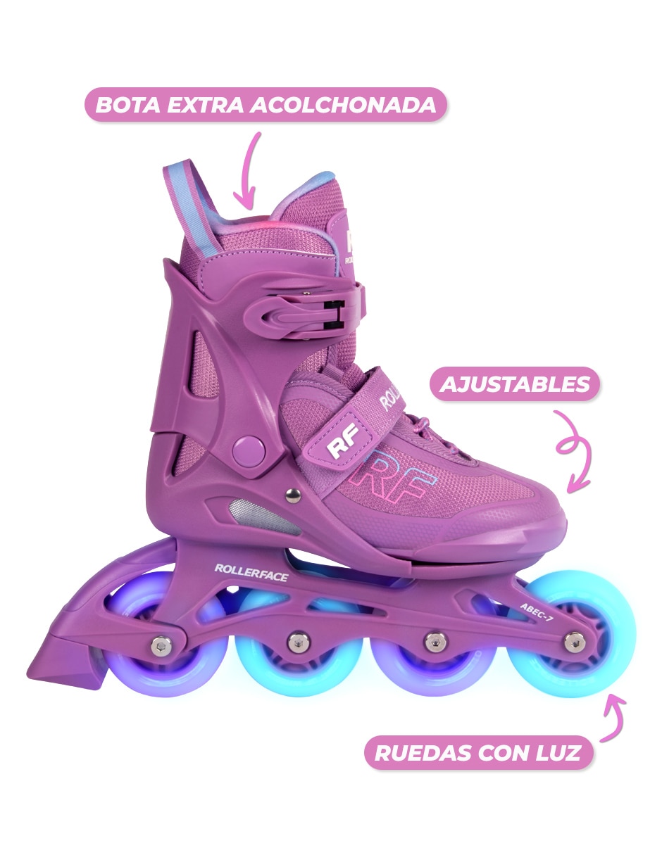 PATINES ROLLERFACE EN LINEA AJ,21-23,LIL