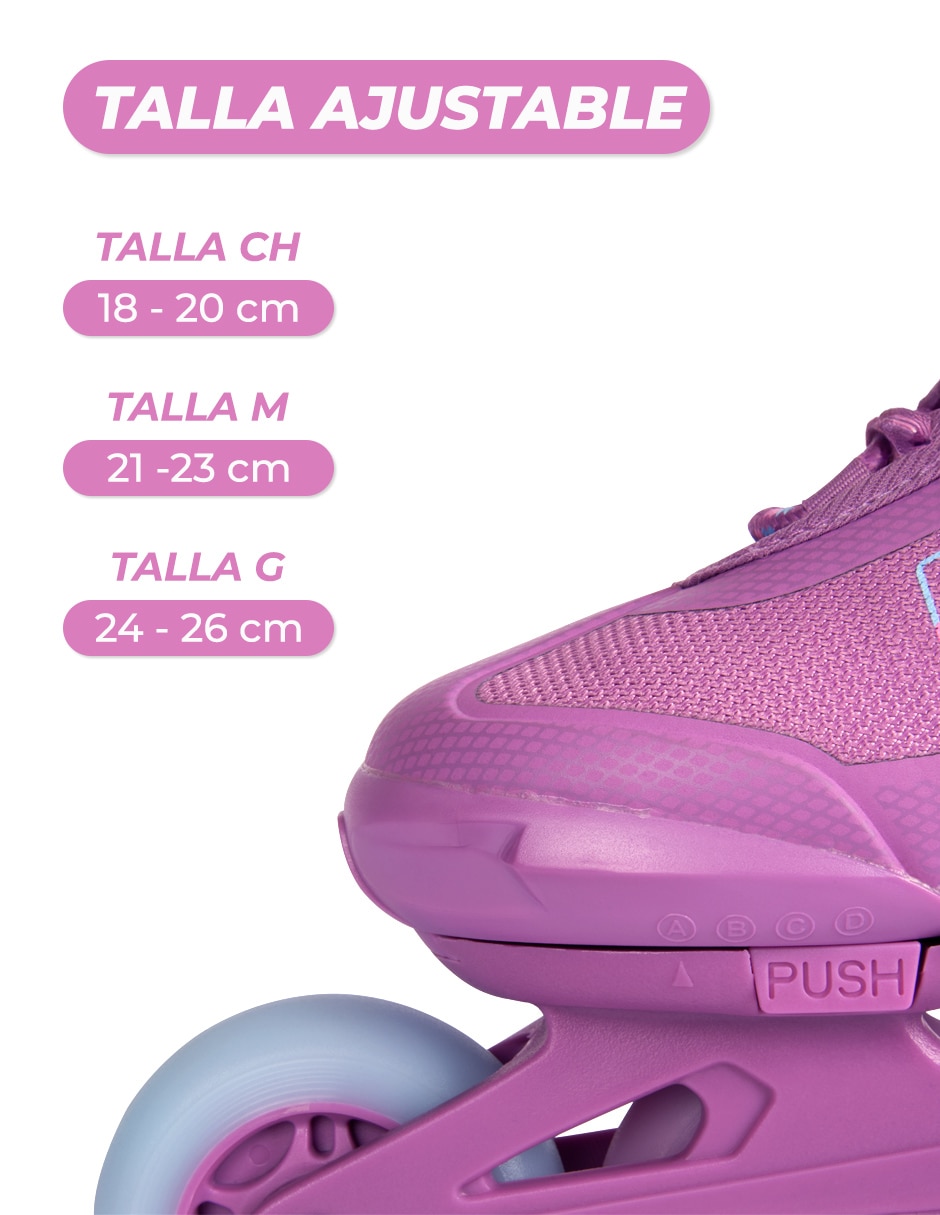 PATINES ROLLERFACE EN LINEA AJ,21-23,LIL