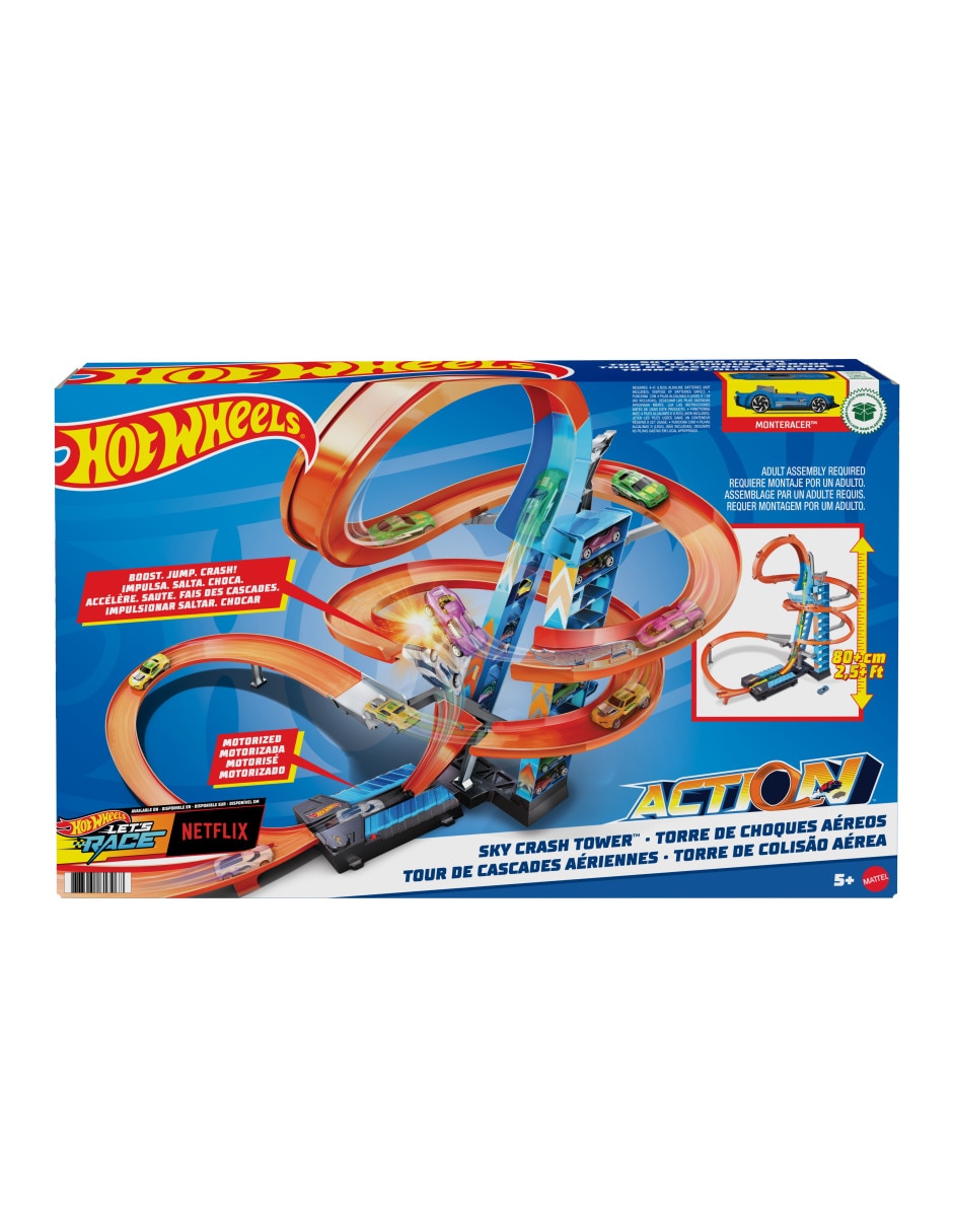 Pista armable Hot Wheels Torre de choque aéreo Toys 