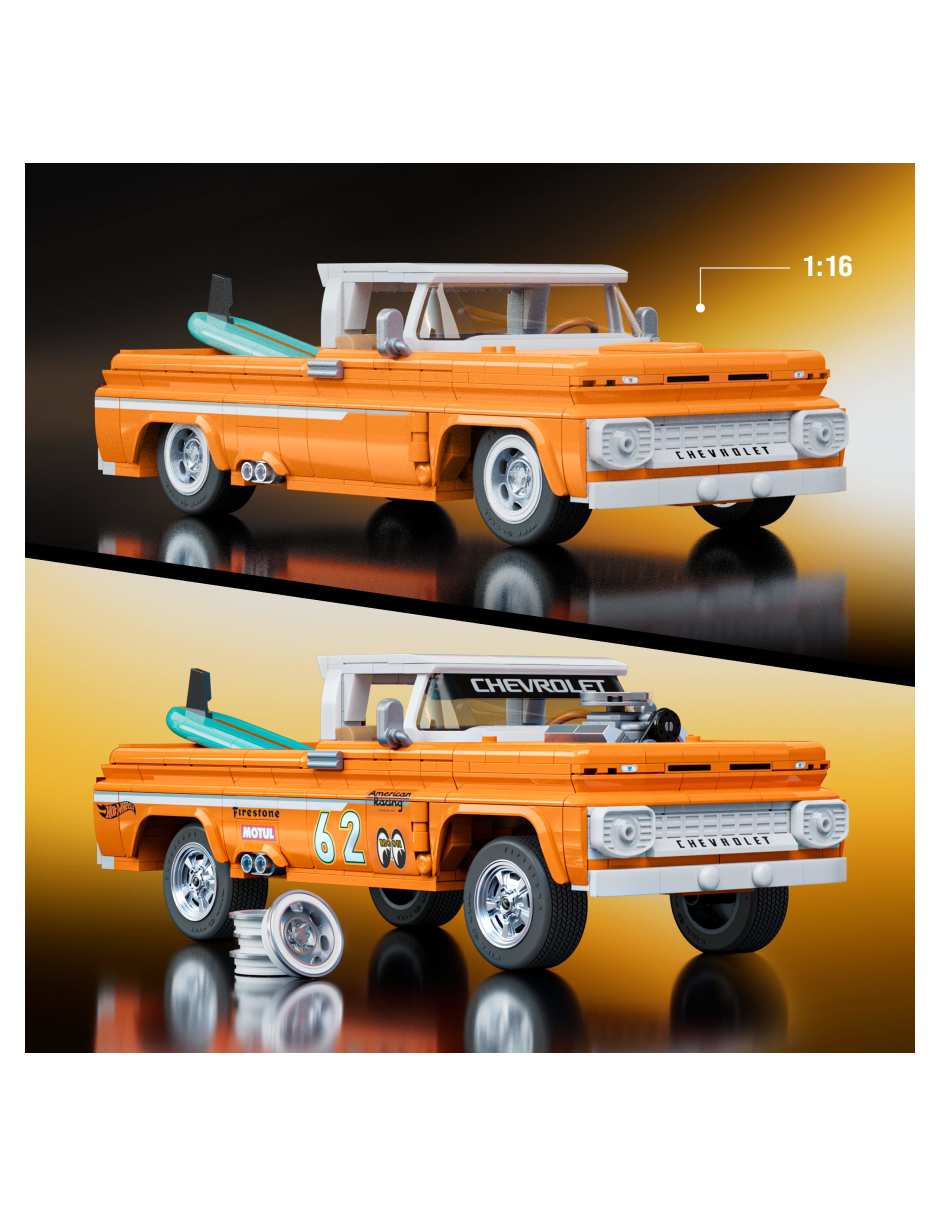 Matte Elite camioneta custom '62 chevy JFT20 Hot Wheels 3