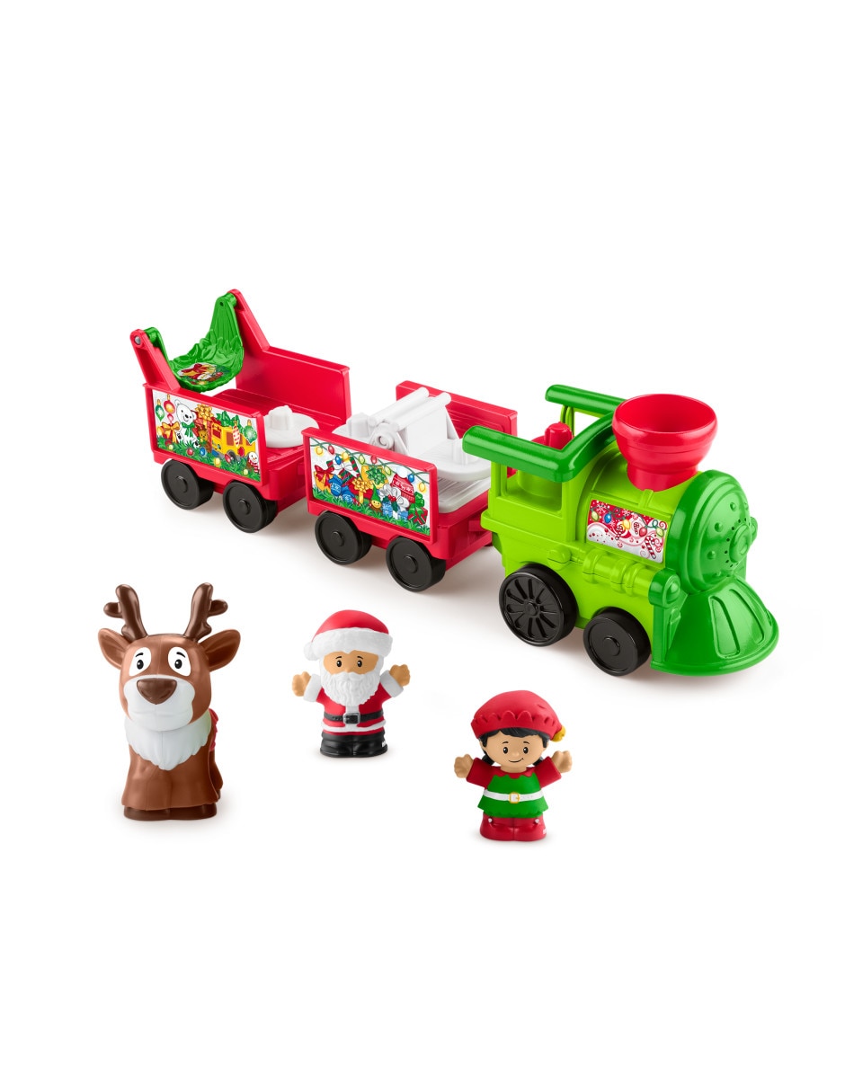 Tren navideño de little people