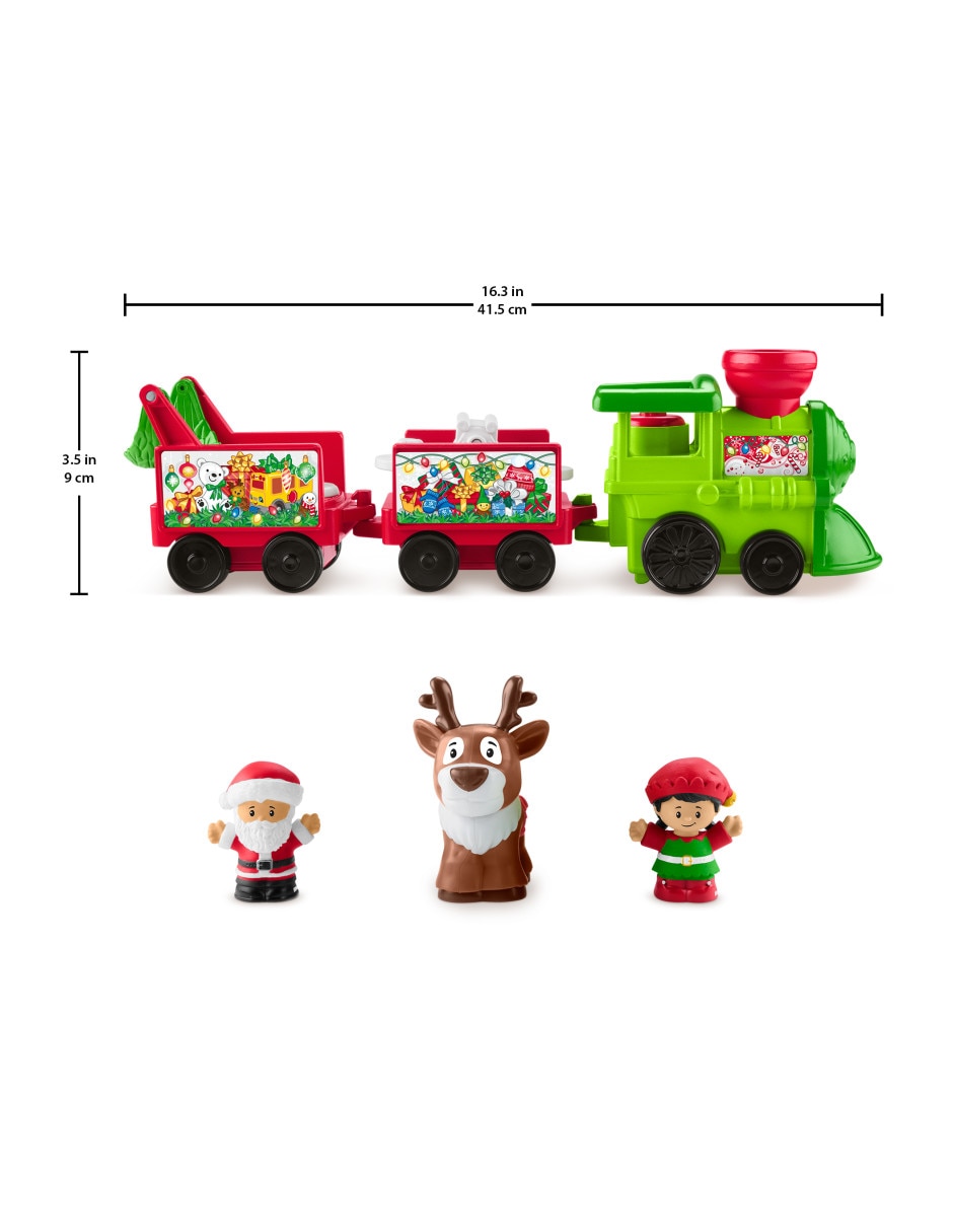 Tren navideño de little people 6