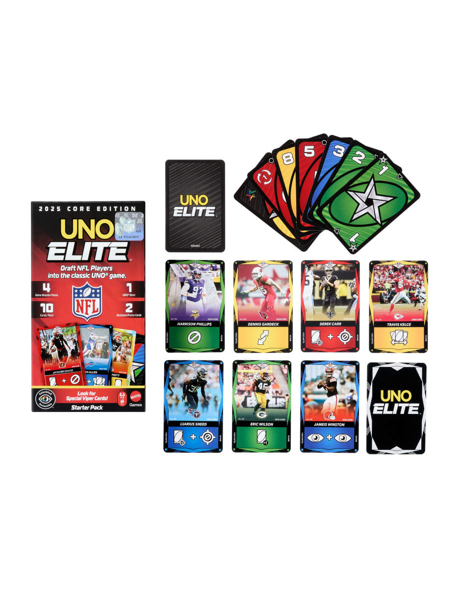 Elite NFL juego de mesa NFL Starter pack Uno 9