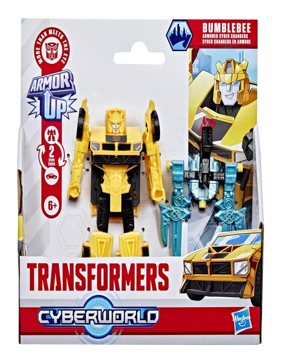 Figura de acción articulada Transfomers Cyberworld Bumblebee 2 en 1 3