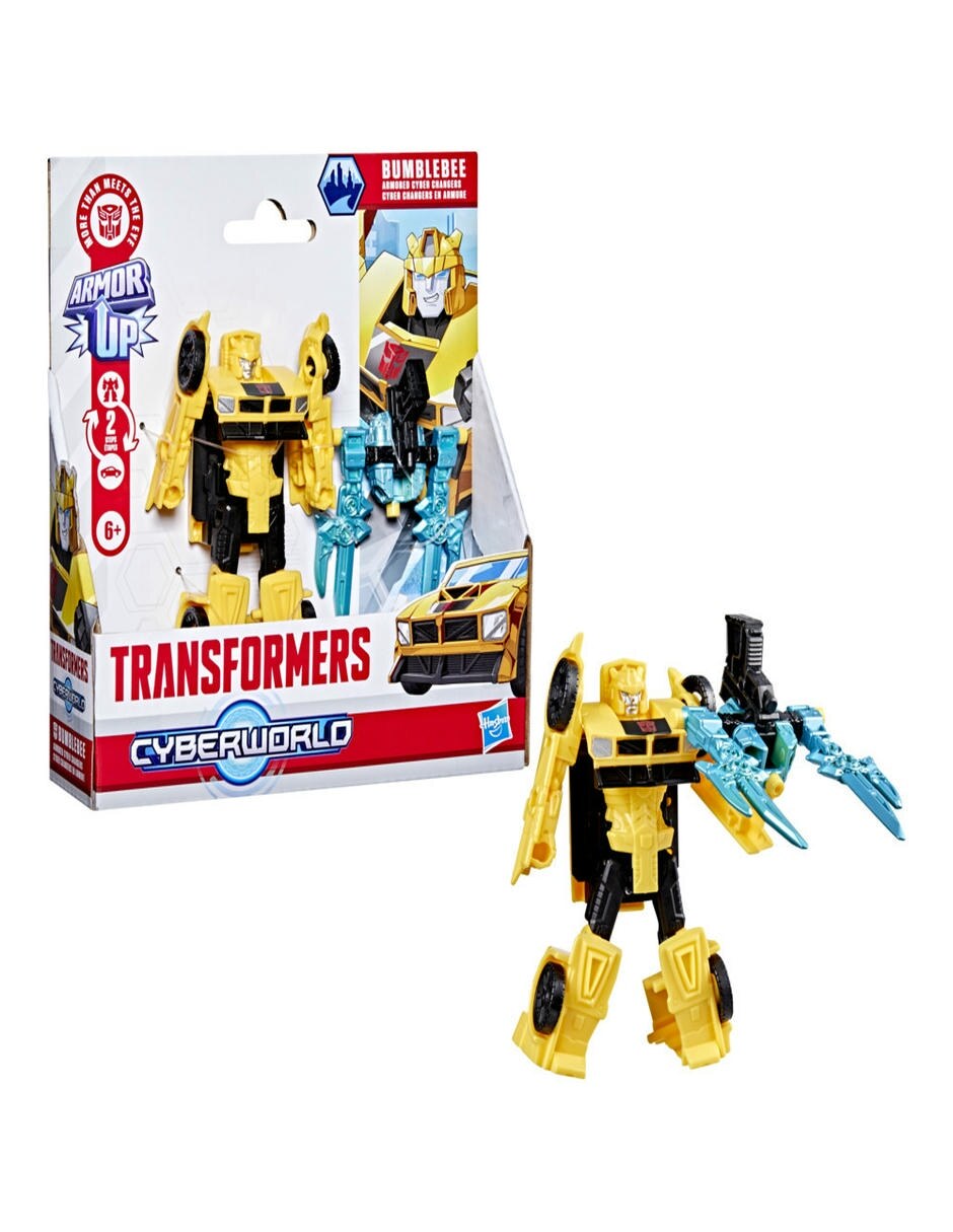 Figura de acción articulada Transfomers Cyberworld Bumblebee 2 en 1 4