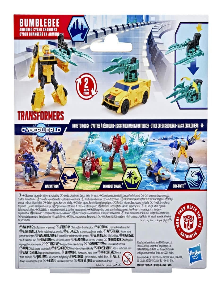 Figura de acción articulada Transfomers Cyberworld Bumblebee 2 en 1 5