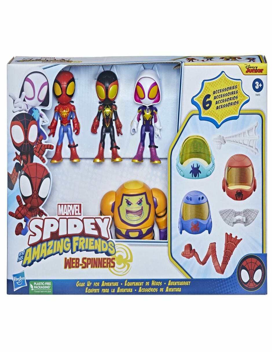 Set figuras acción articulada Spidey and His Amazing Friends 2