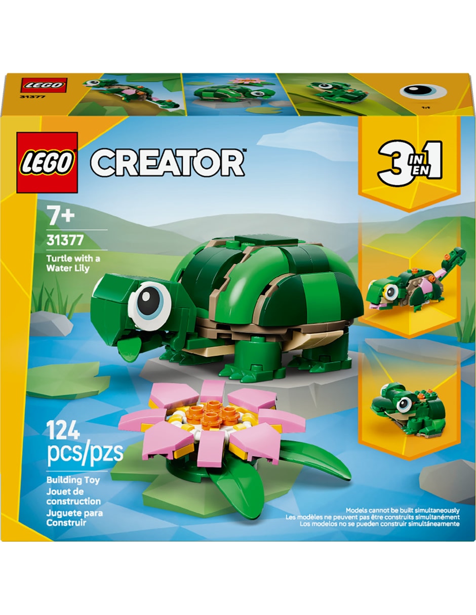 Lego Tortuga con Flor de Nenúfar 31377 2