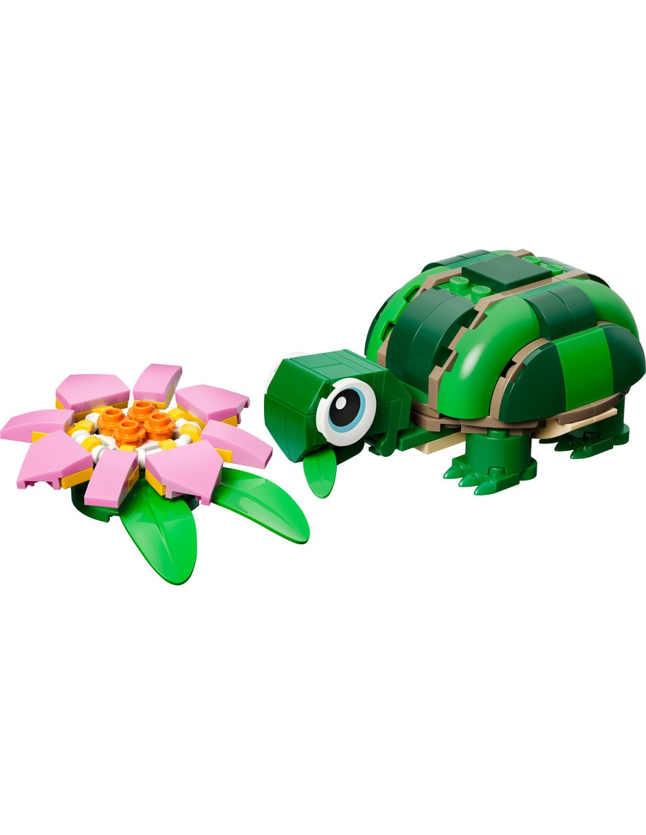 Lego Tortuga con Flor de Nenúfar 31377 3