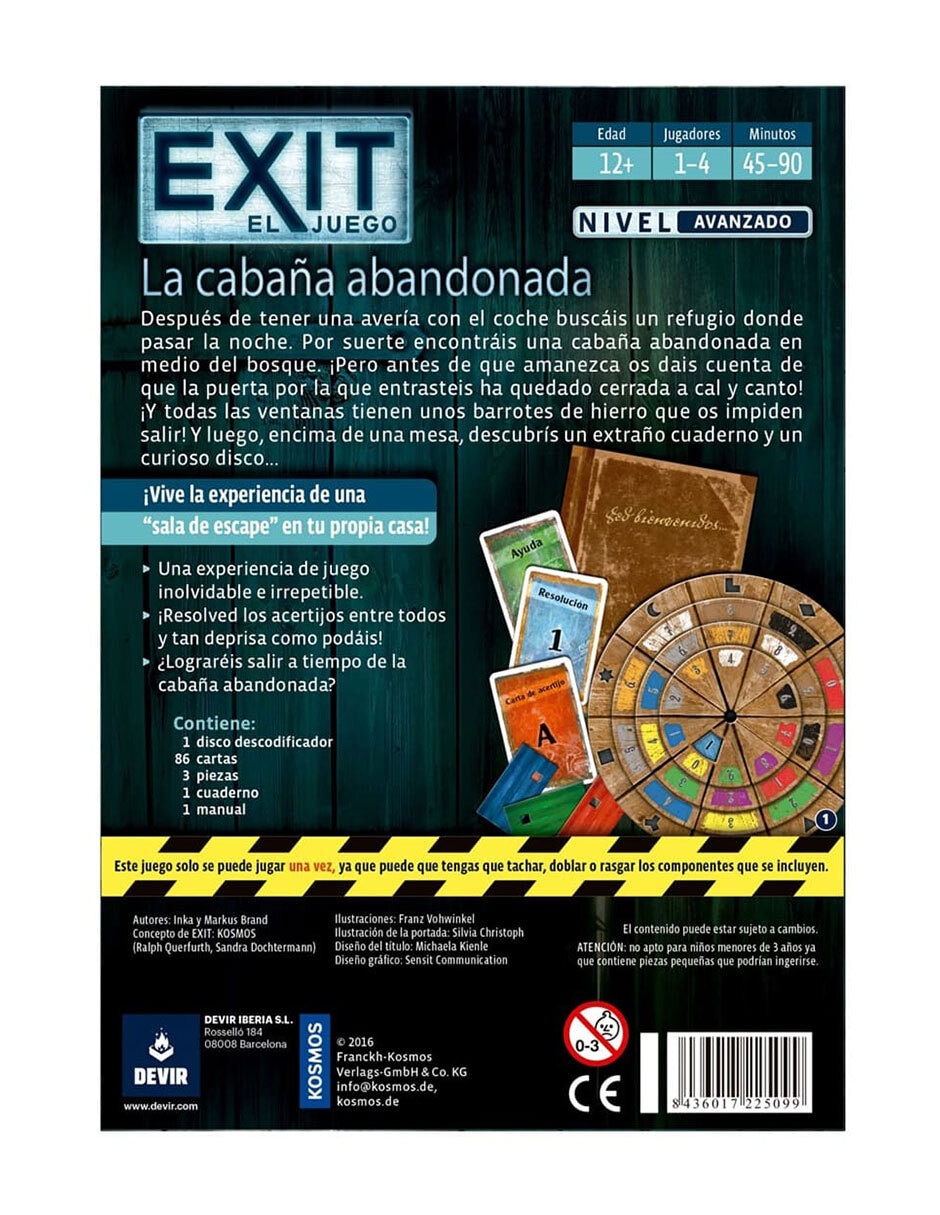 Exit la cabaña abandonada juego de mesa 3