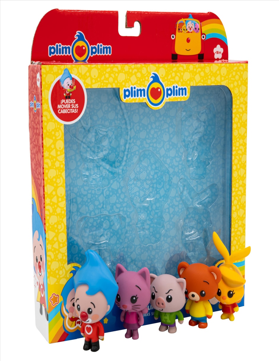 Pack de 5 figuras de Plim Plim y sus amigos 3