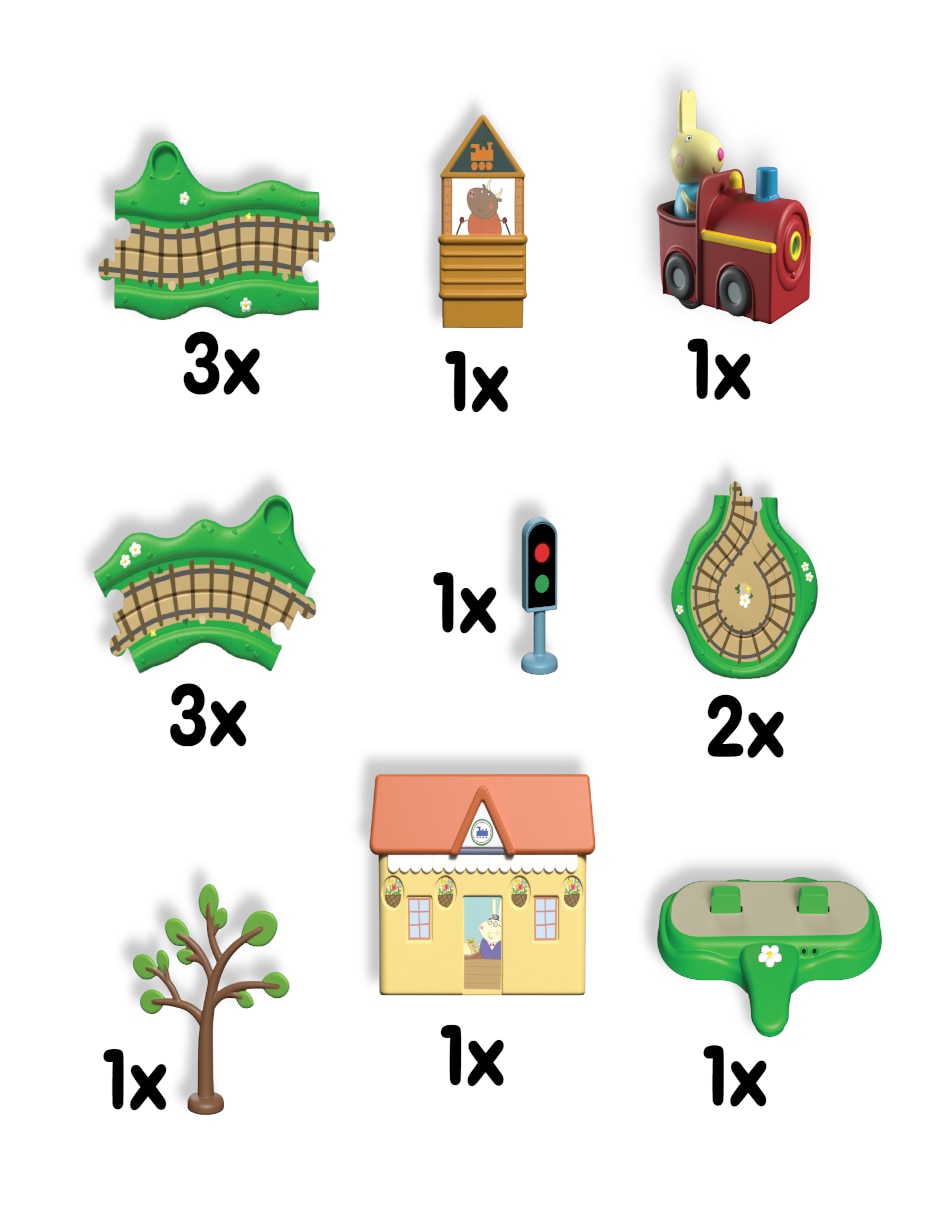 Peppa pig juego del tren de rebecca de namco-bandai 4