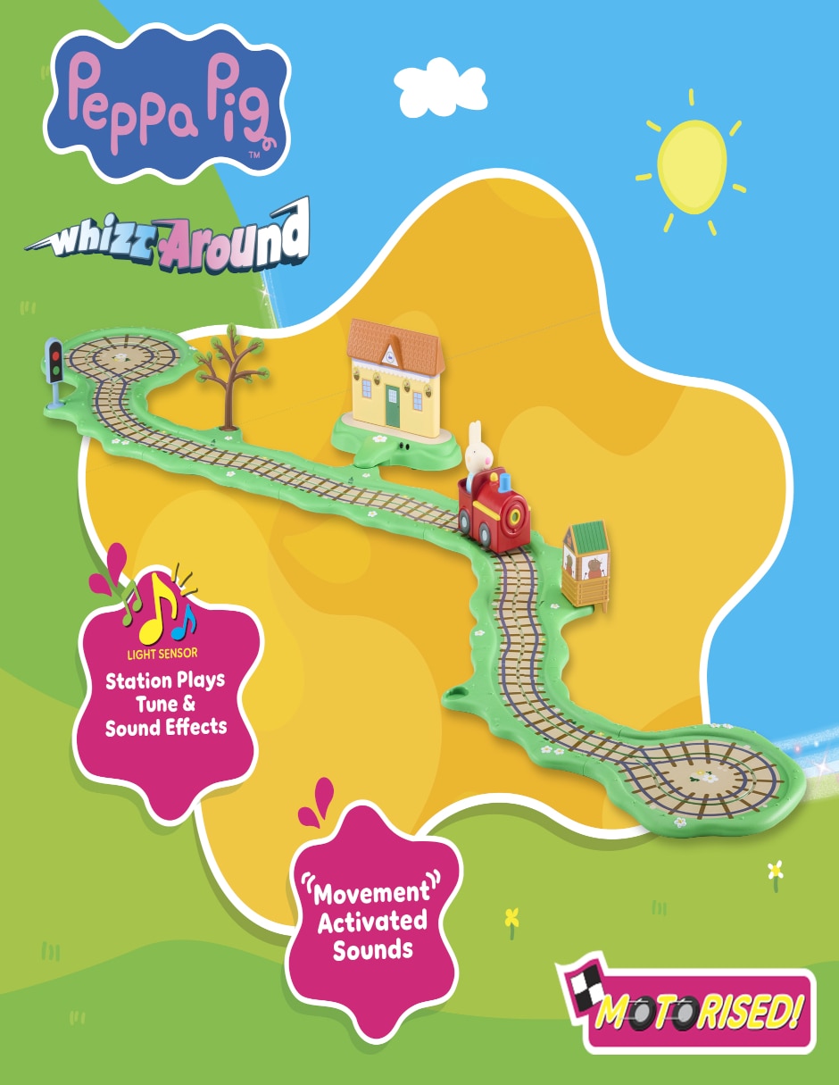 Peppa pig juego del tren de rebecca de namco-bandai 6