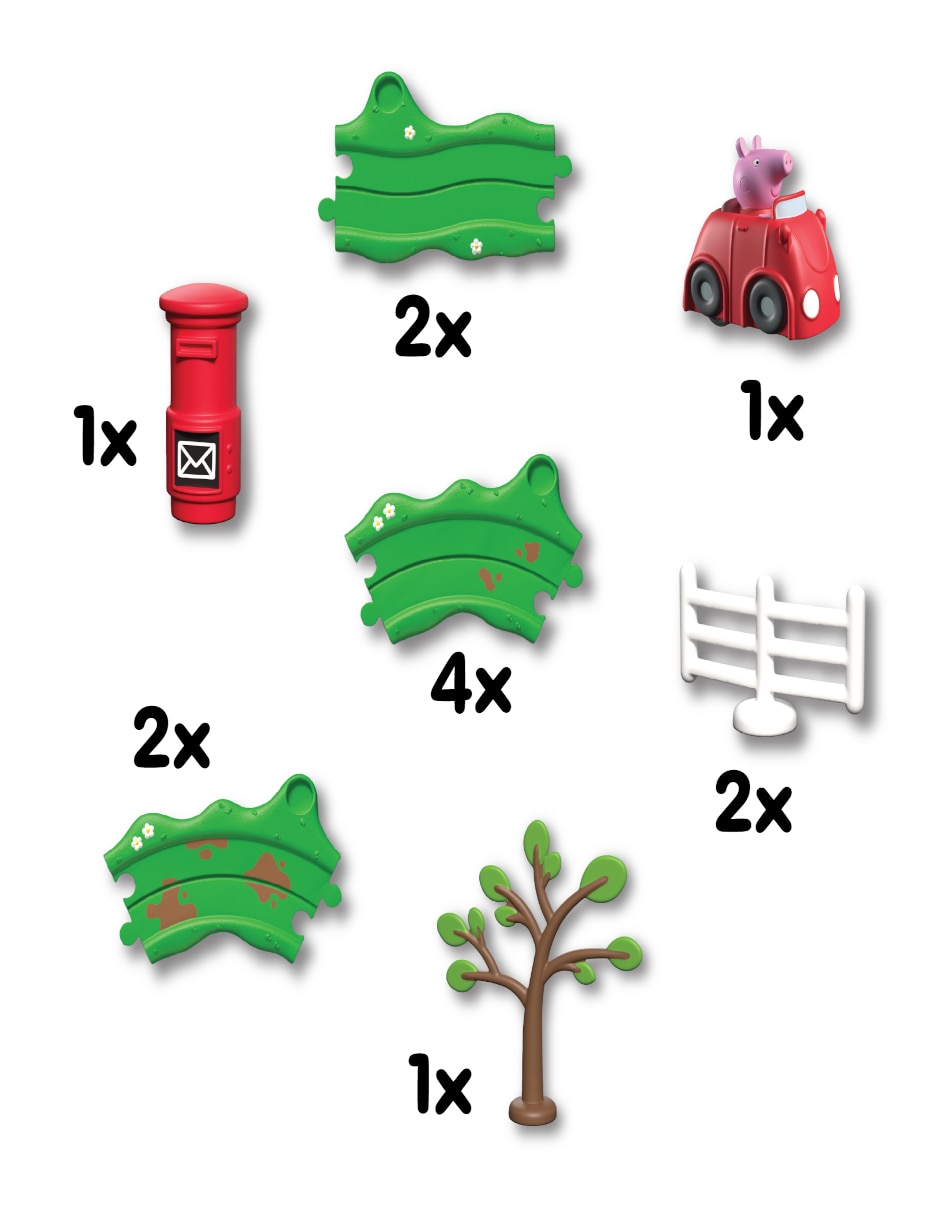 Peppa pig peppa pista del carro rojo 4