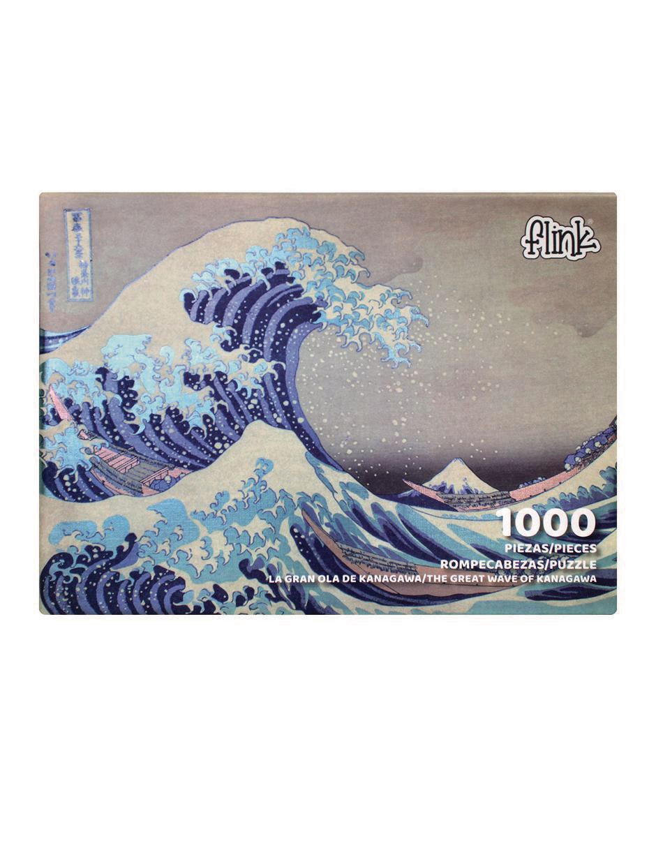 Rompecabezas La gran ola de Hokusai metalizado 1000 piezas