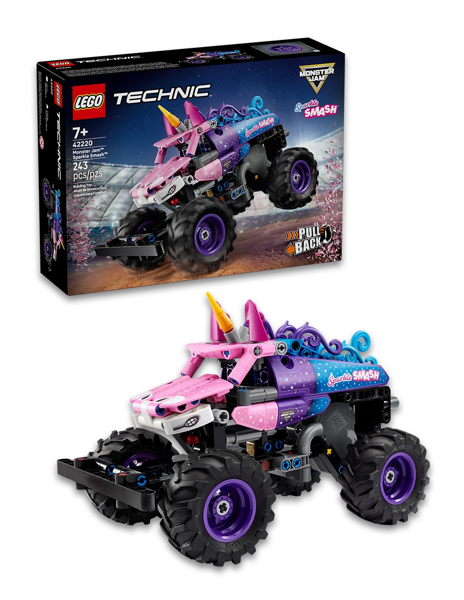 Lego Monster Jam Sparkle Smash con Motor de Carga Manual 42220