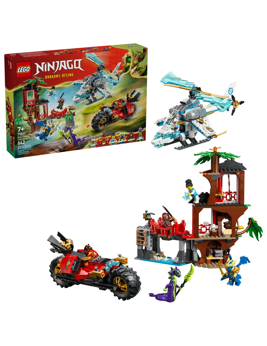 Lego Batalla de Vehículos Ninja Junto a la Casa del Árbol 71857