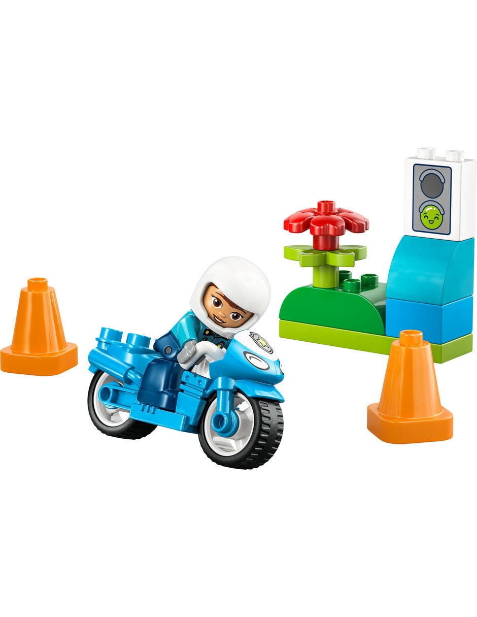 Lego Moto de Policía Azul 10471 3