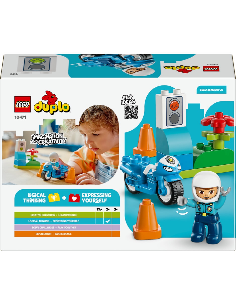 Lego Moto de Policía Azul 10471 4