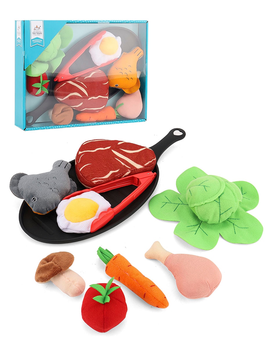 Set de carne y verduras juego de rol para niños 2
