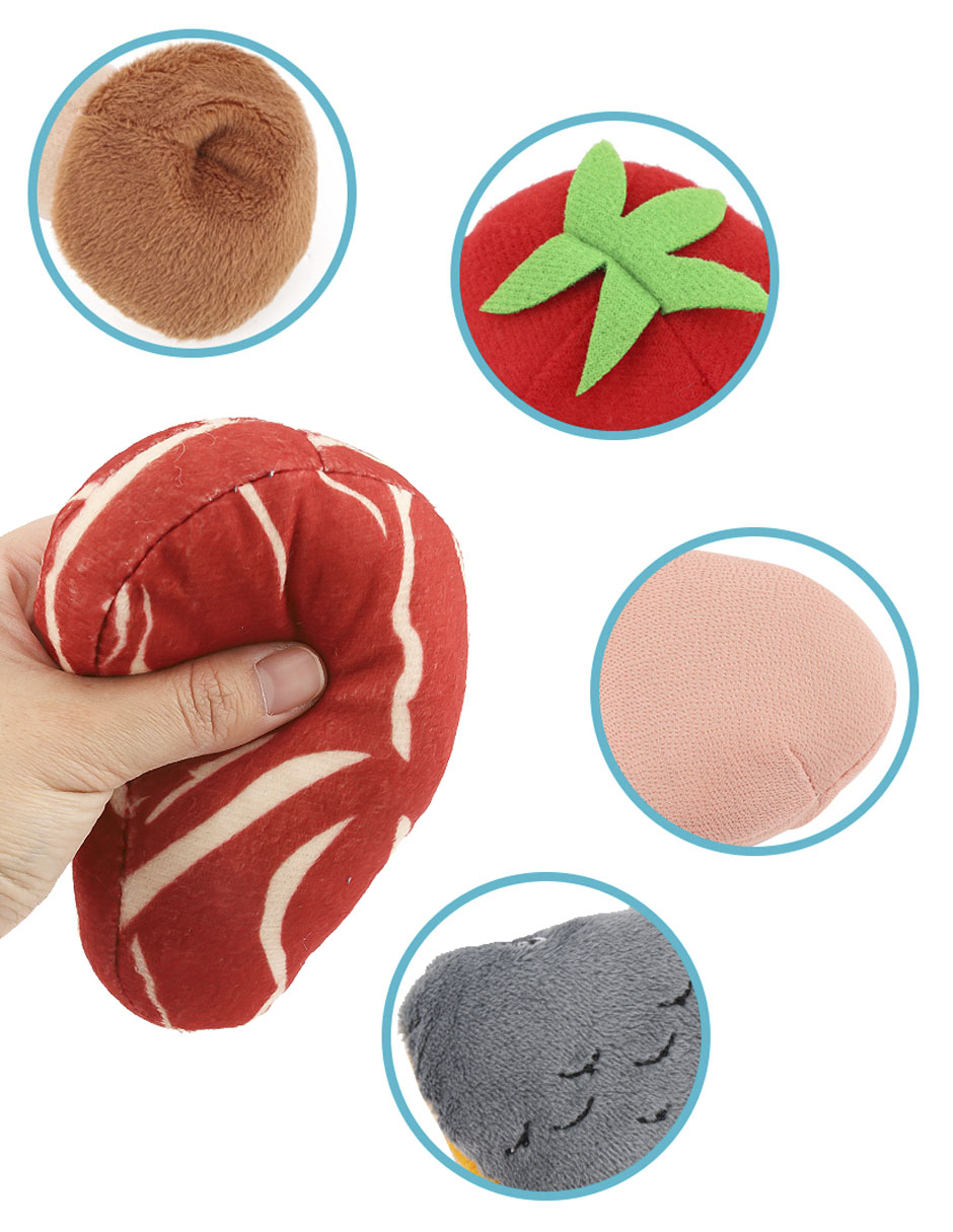 Set de carne y verduras juego de rol para niños 4