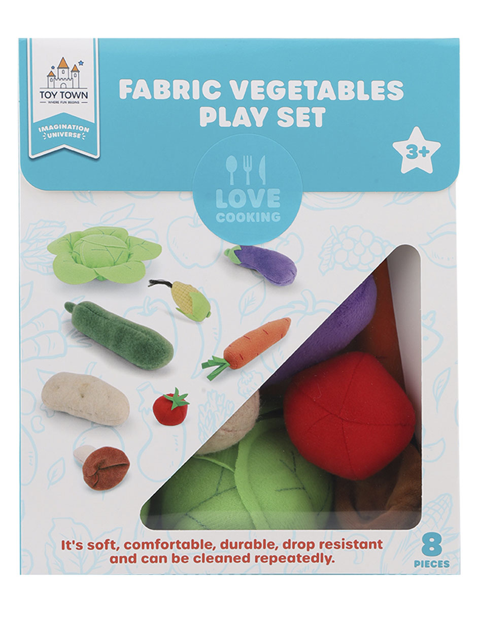 Juego de verduras de tela juego de rol para niños 2
