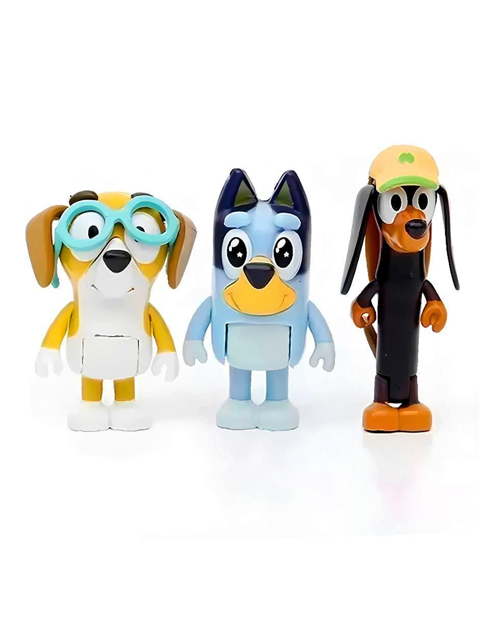 Set figuras acción articulada Bluey 2