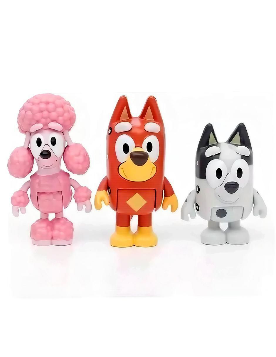 Set figuras acción articulada Bluey 3