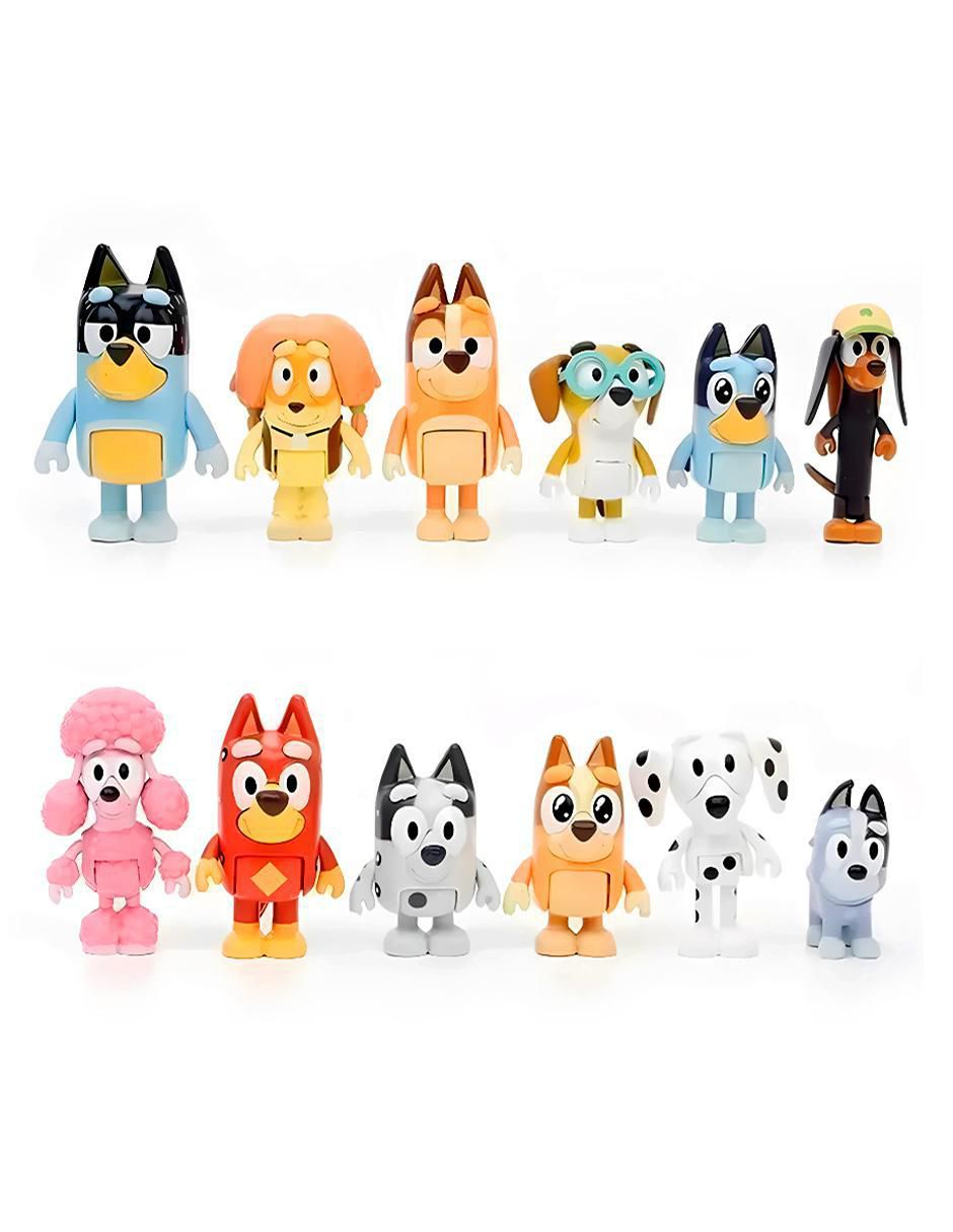 Set figuras acción articulada Bluey 5