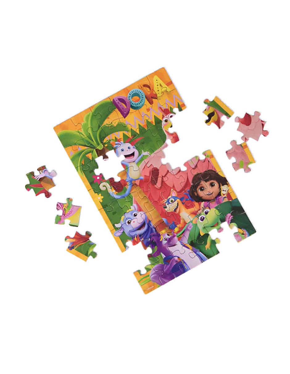 Set rompecabezas Dora la exploradora mochila 3 en 1 4 piezas 5