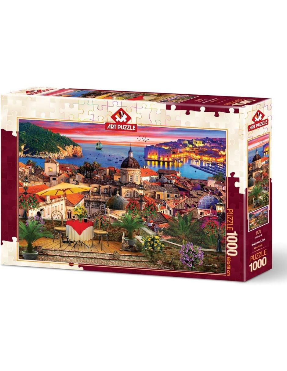 Rompecabezas Croacia mediterránea Dubrovnik 1000 piezas