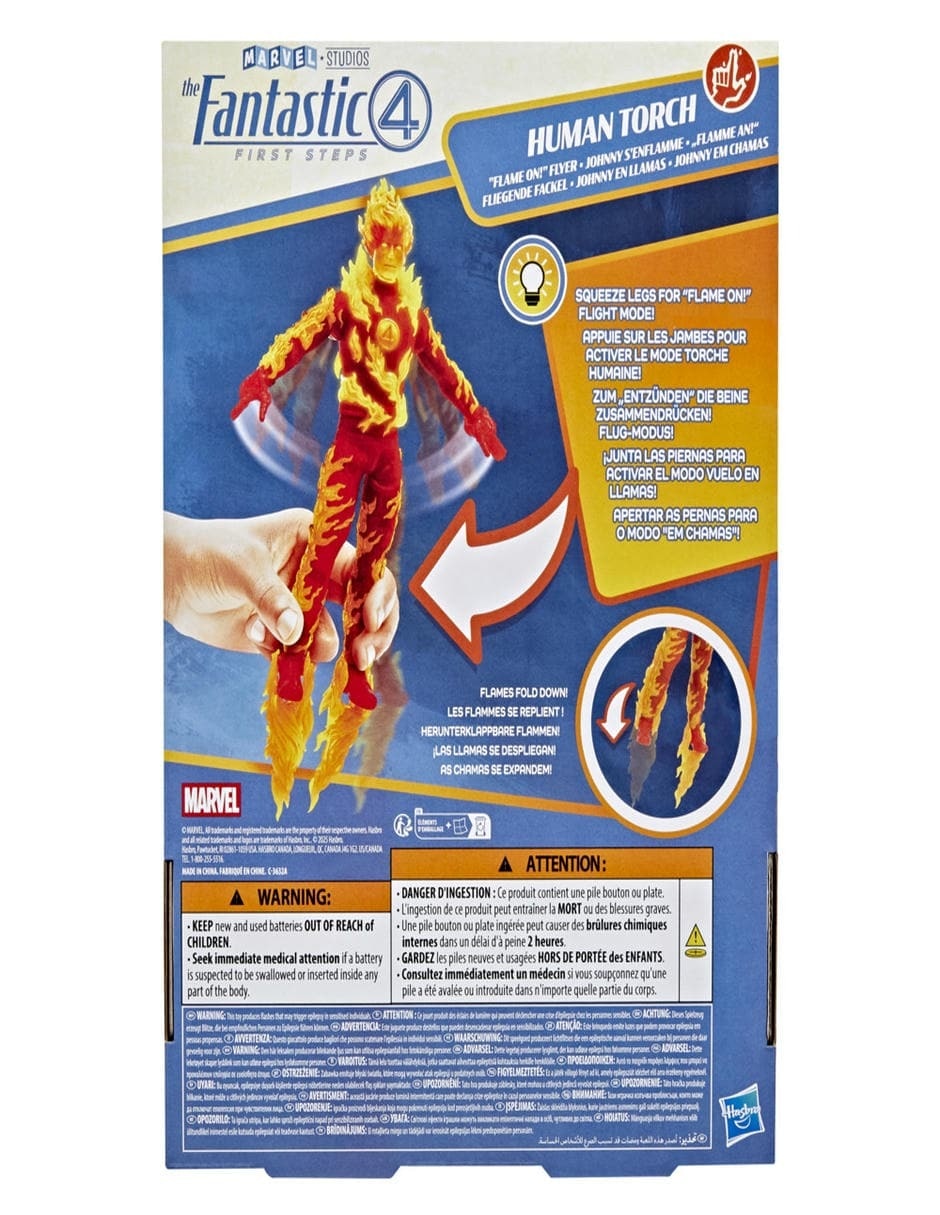 Figura de acción articulada Antorcha Humana fans con luz y sonido 9