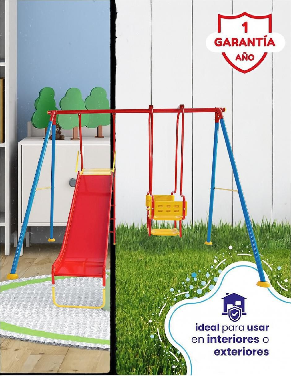 Enerplay Juego De Columpios Y Resbaladilla Juegos Infantiles