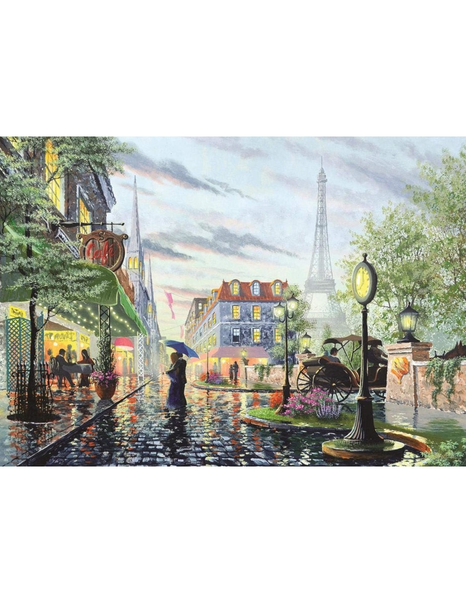 Rompecabezas Paris Lluvia de verano 2000 piezas 2