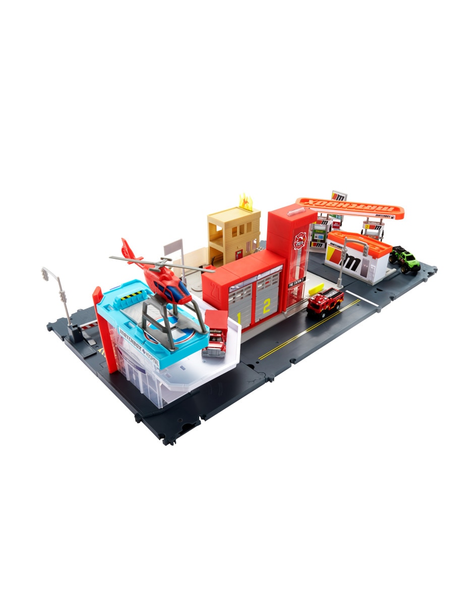 Pista armable Acción Estación de Gasolina 6