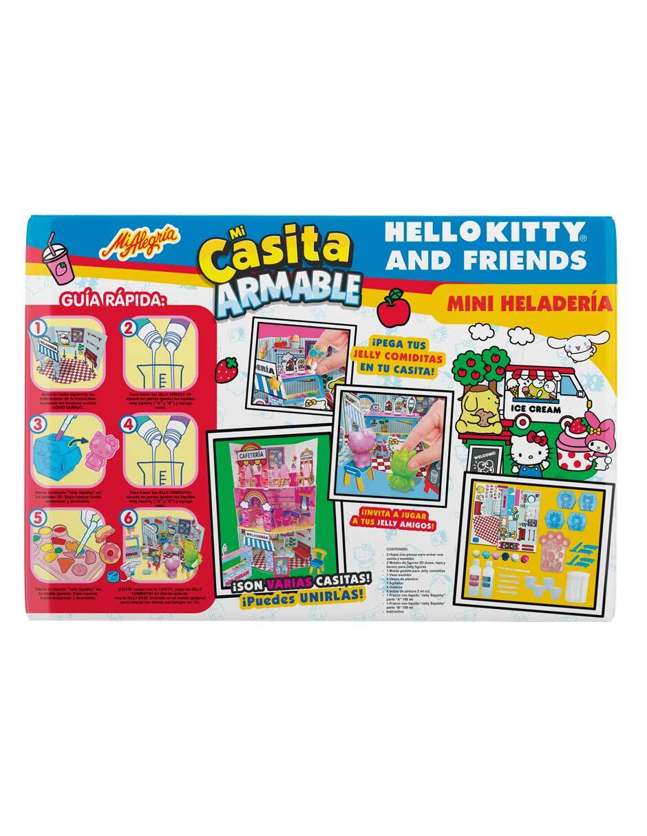 Hello Kitty and Friends Mi casita armable Heladería 3