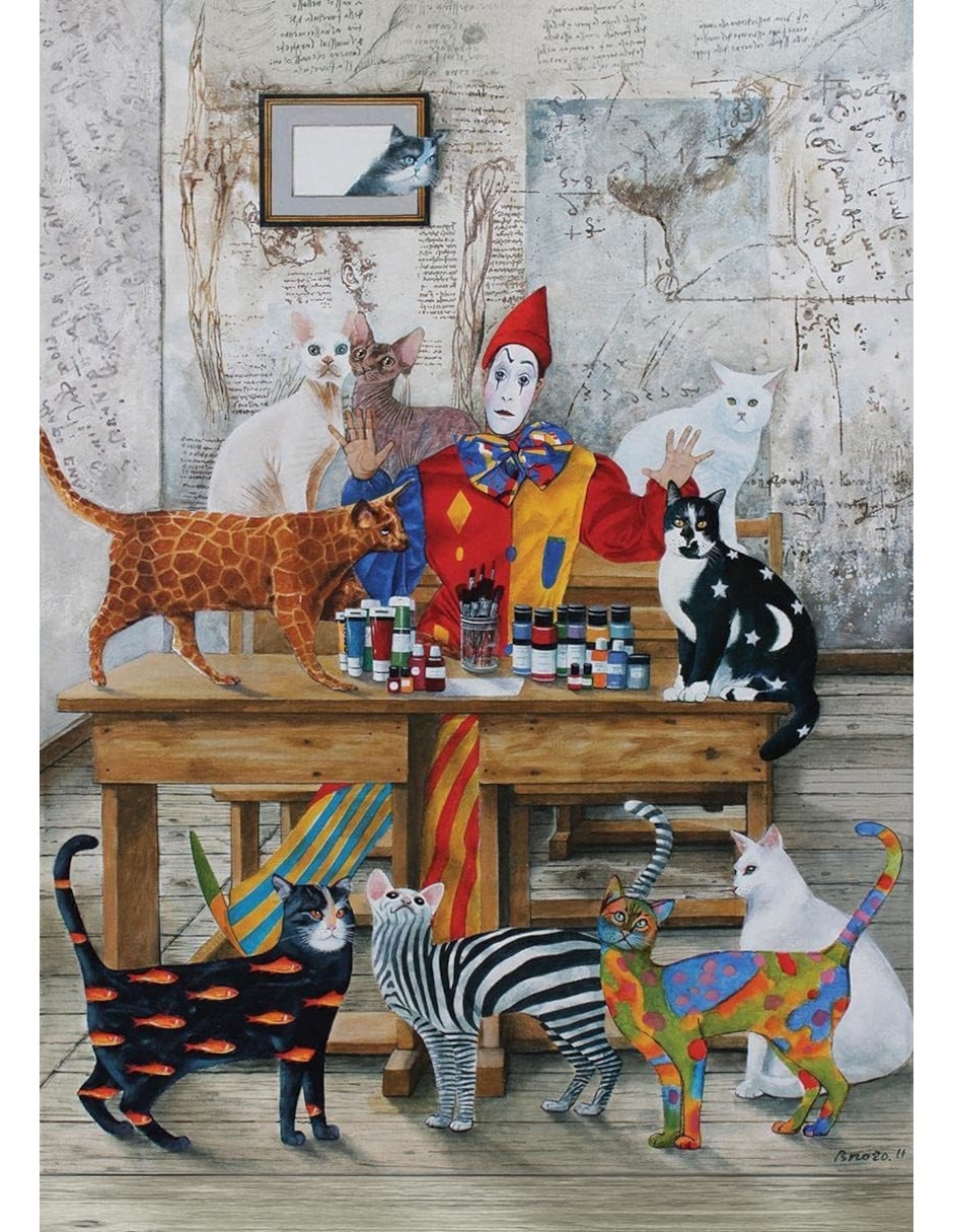 Rompecabezas gatos y más gatos mi mundo colorido 1500 "piezas" 2