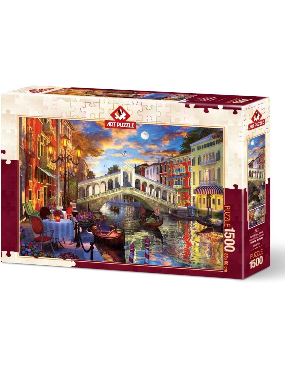 Rompecabezas puente de rialto, Venecia 1500 piezas Rompecabezas puente de rialto, Venecia 1500 piezas